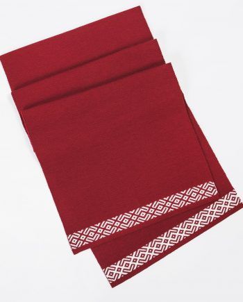 Scarf with Latvian Ornaments at Both Ends